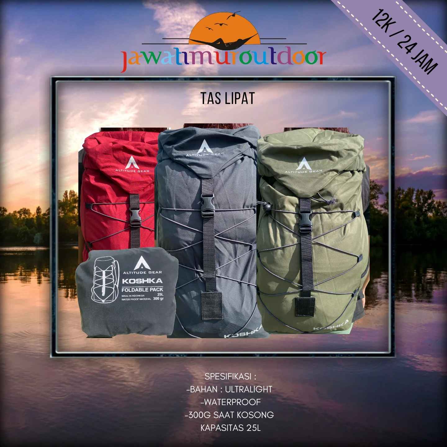 Sewa Tas Lipat Outdoor di Malang – Rental Alat Camping Murah & Lengkap