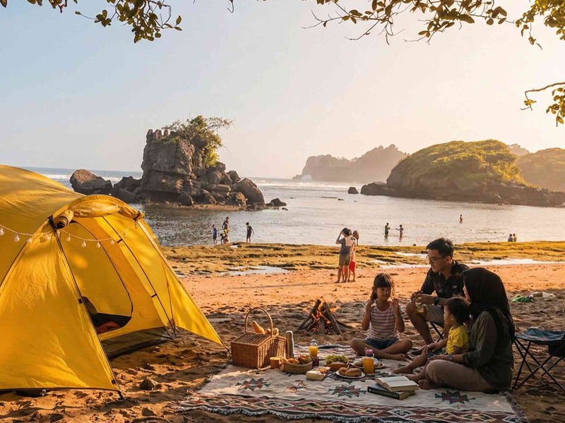 Pantai Kondang Merak Malang: Surga Camping dan Snorkeling di Malang Selatan