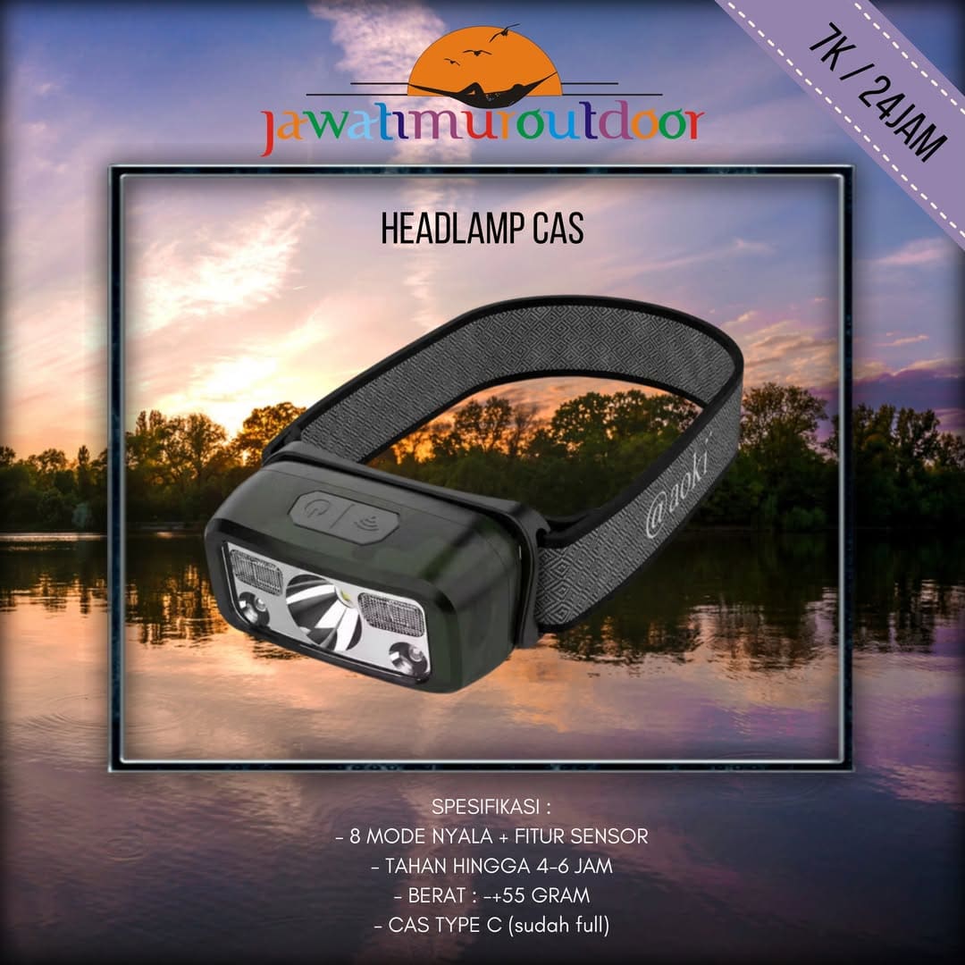 Sewa Headlamp Cas Sensor Malang - Rental Alat Camping
