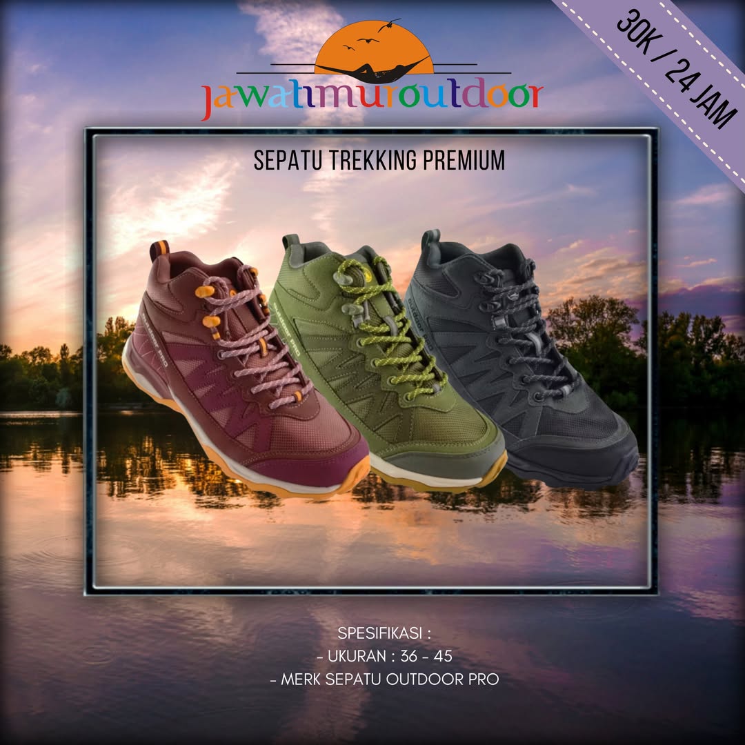Sewa Sepatu Gunung Trekking Premium Malang - Rental Alat
