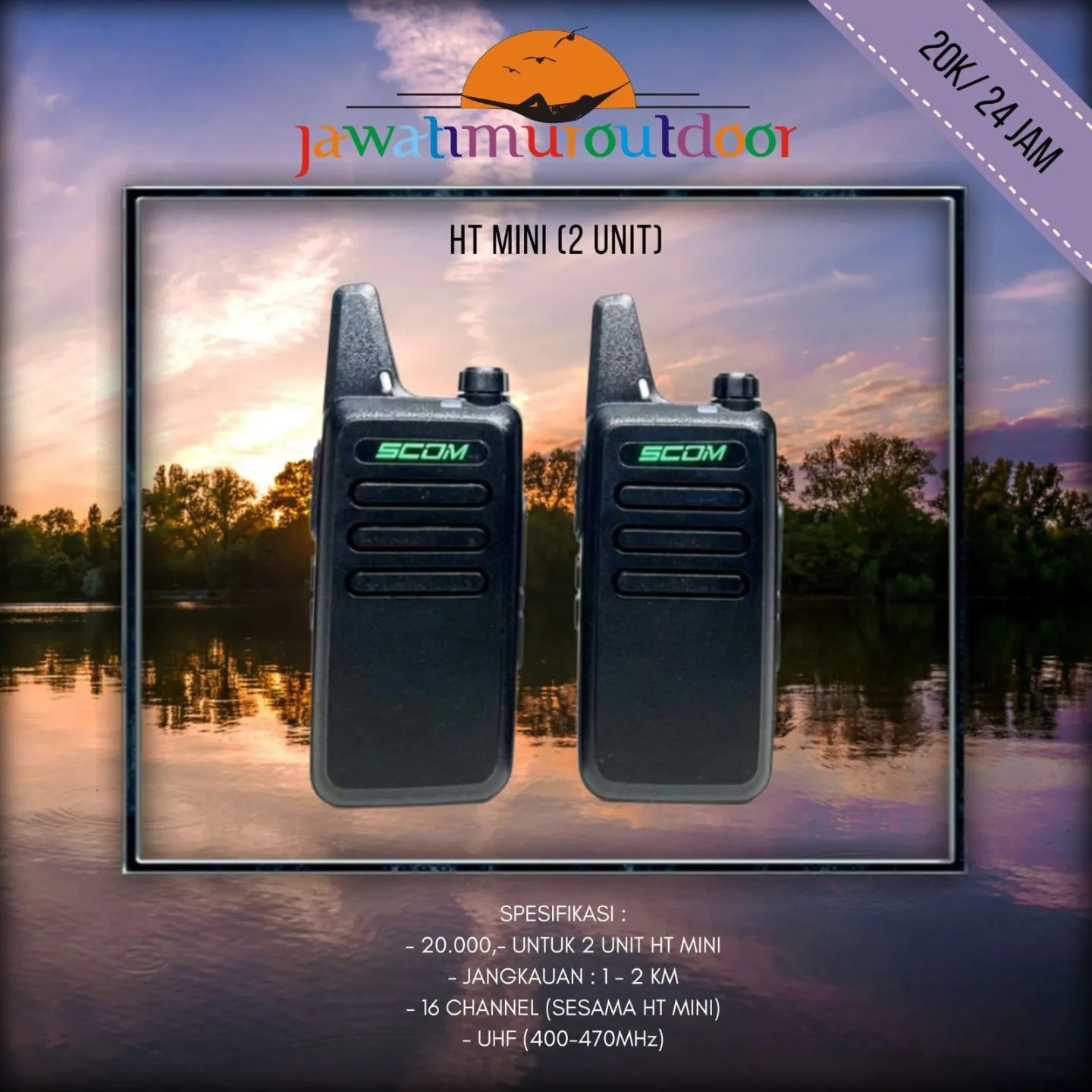 Rental Alat HT Mini Terbaik di Malang | Jawa Timur Outdoor