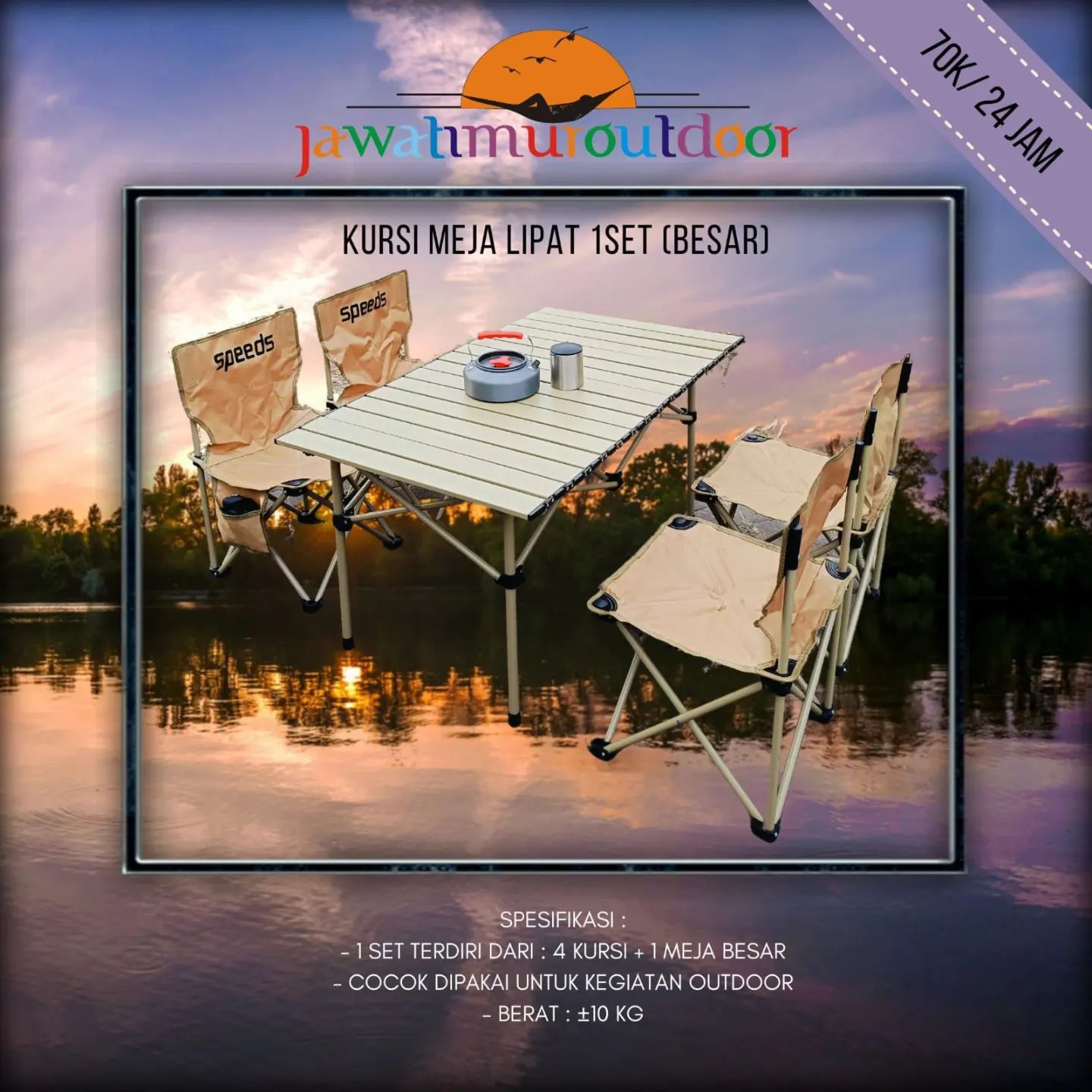 Sewa Kursi Meja Set Besar (4 Kursi + 1 Meja Besar) di Malang